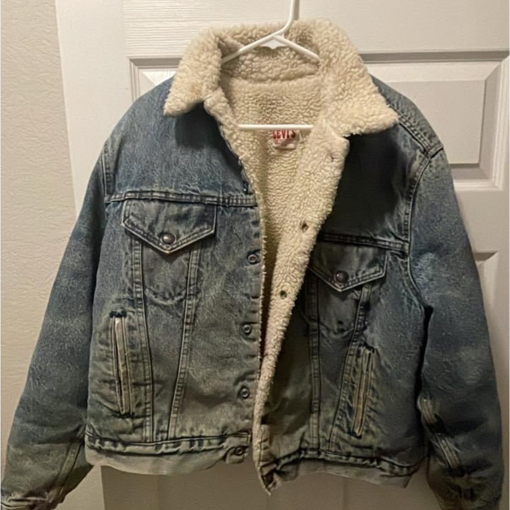 Levi’s Vintage 90s Fur Jean Jacket